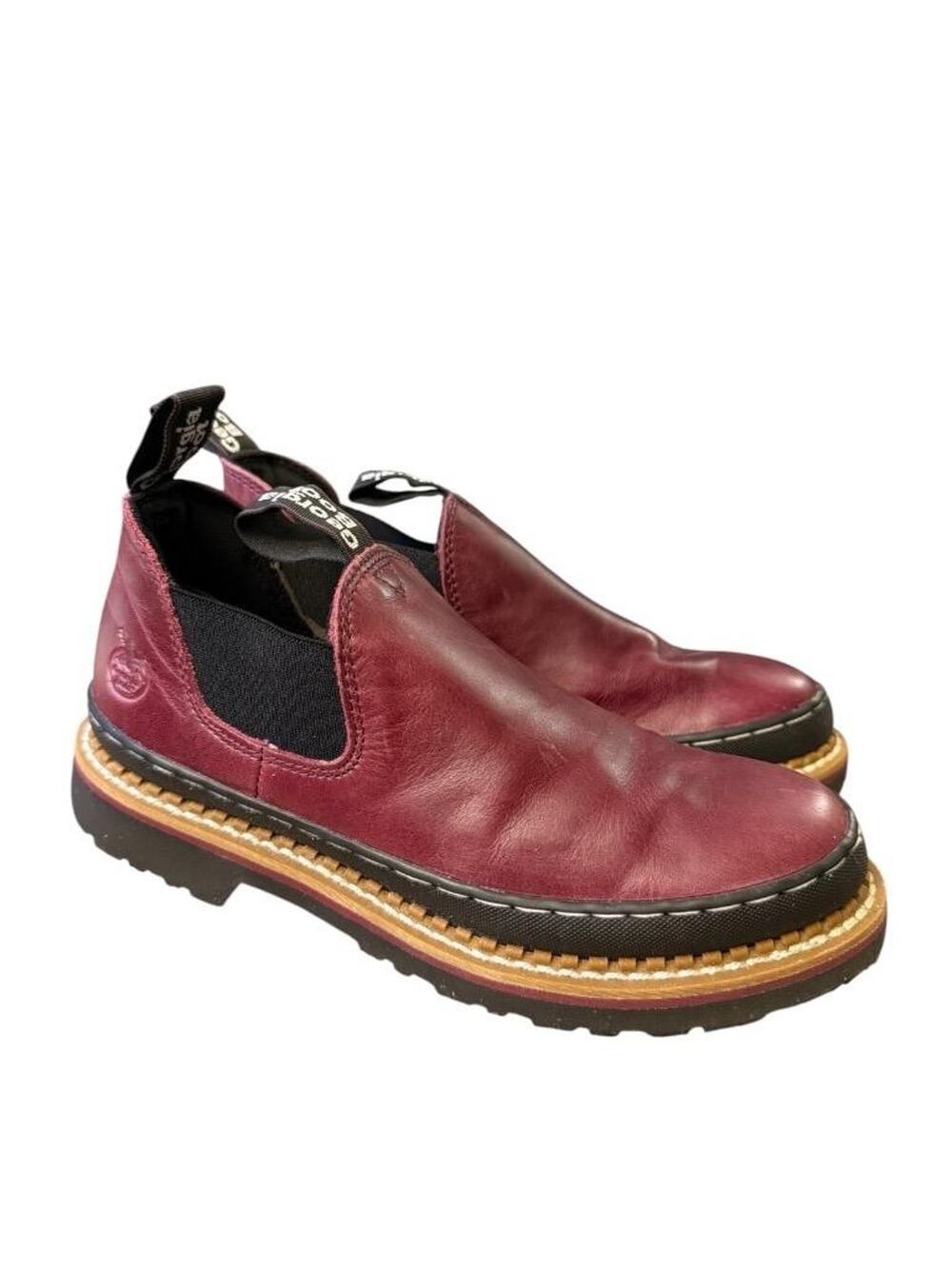 Georgia Giants Romeo Chelsea Boot Maroon Leather Women size 9.5